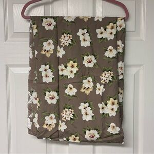 Vintage Fabric for Sewing, 1990’s. Taupe Print. Cotton/Poly.  2 yards.